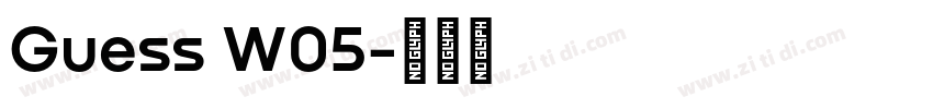 Guess W05字体转换